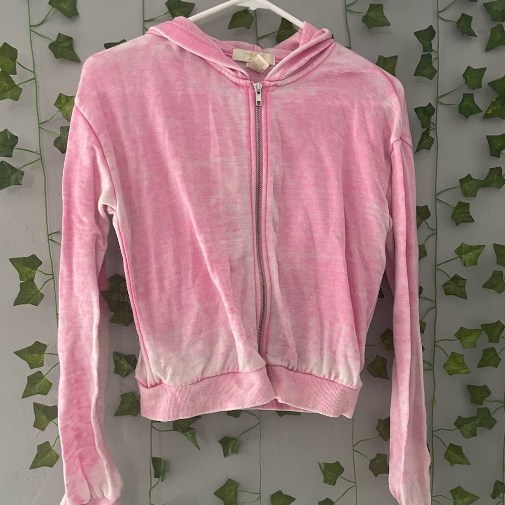 Forever 21 Cropped Zip Hoodie